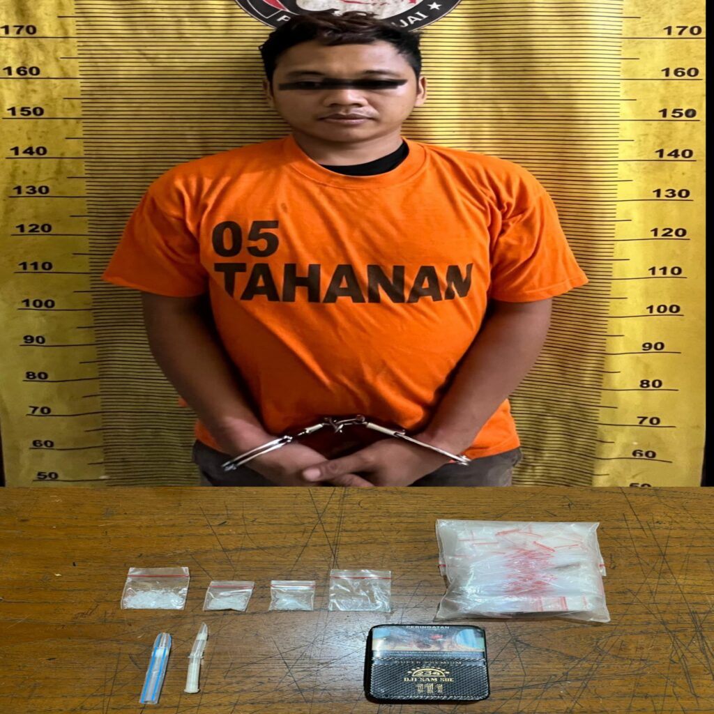 Pria Ini Ditangkap Polres Binjai, Kedapatan Simpan Sabu di Kotak Rokok 