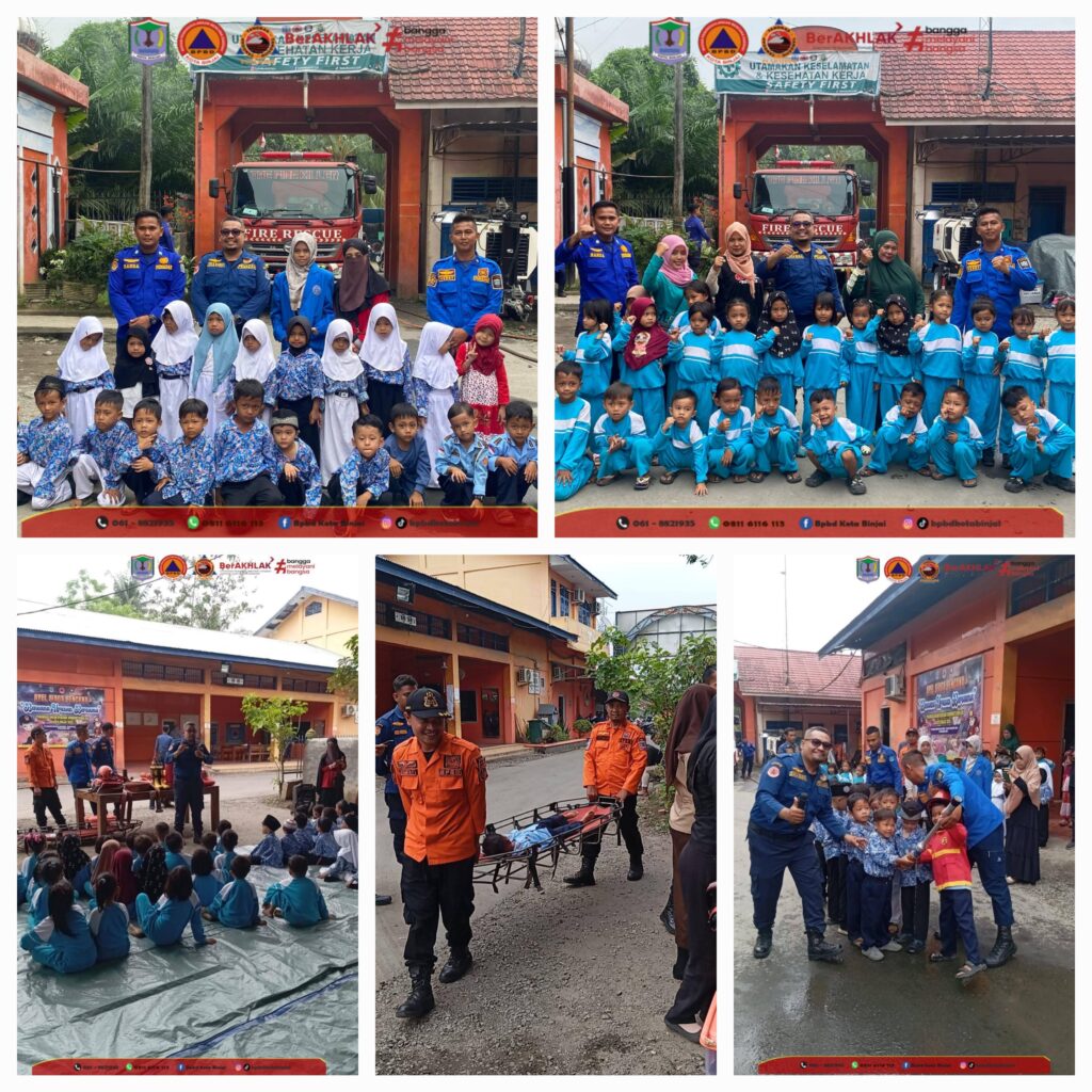 Tanamkan Kesadaran Bencana Sejak Dini, BPBD Binjai Terima Kunjungan Edukasi Dua TK