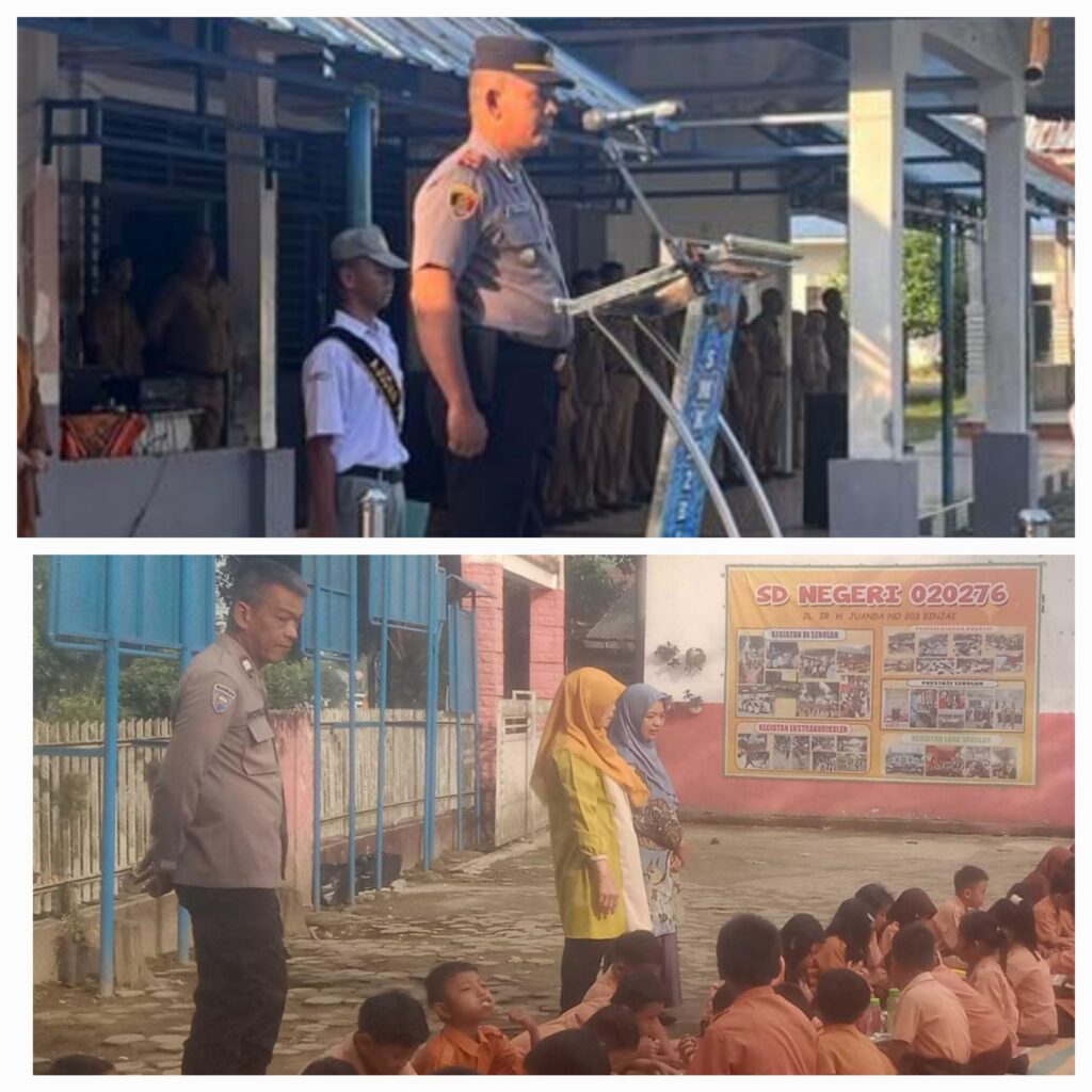 Kapolsek Binjai Timur Tindak Lanjuti Arahan Kapolres, Bhabinkamtibmas Koordinasi dengan Sekolah dan Orang Tua