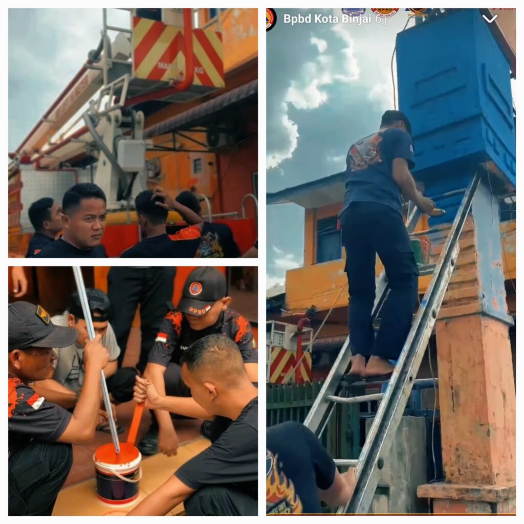 Satgas BPBD Binjai Renovasi dan Percantik Gedung, Tingkatkan Kenyamanan Lingkungan Kerja
