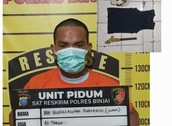 Pelaku curat diamankan di Mapolres Binjai