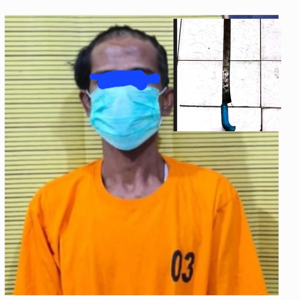 Ancam Korban dengan Parang Panjang, Pelaku Pengancaman Ditangkap Polsek Binjai Kota