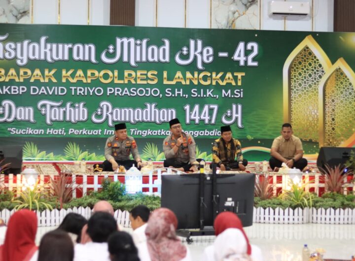 Polres Langkat Gelar Doa Bersama dan Santuni Anak Yatim Sambut Ramadhan 1447 H