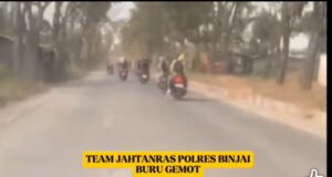 Unit Jatanras Polres Binjai kejar terduga gemot di Jalan Megawati