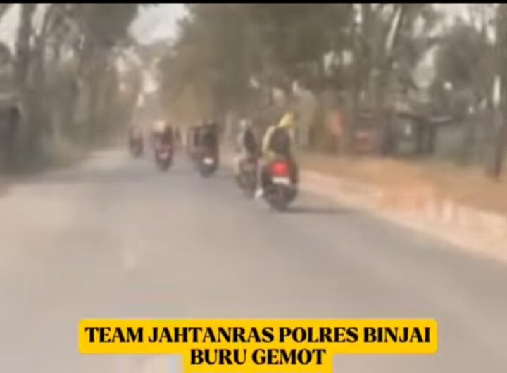 Unit Jatanras Polres Binjai kejar terduga gemot di Jalan Megawati
