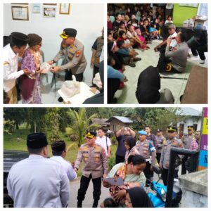 Polres Binjai dan PTPN I Regional I Bagikan Takjil kepada Warga di Dua Desa di Langkat
