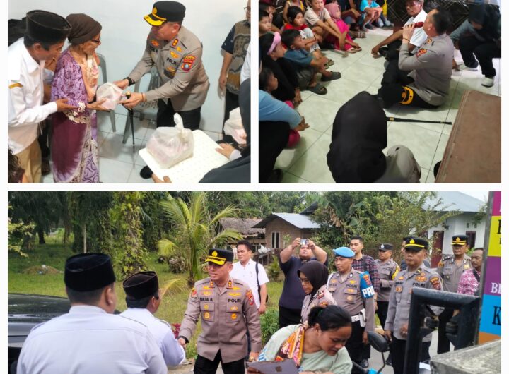 Polres Binjai dan PTPN I Regional I Bagikan Takjil kepada Warga di Dua Desa di Langkat