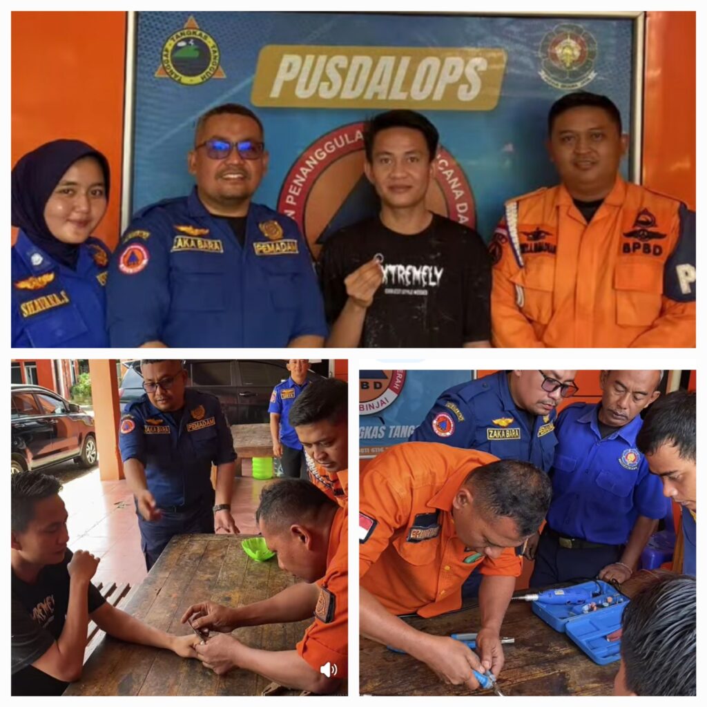 BPBD Kota Binjai Bantu Evakuasi Cincin Tersangkut di Jari Warga, Respons Cepat Satgas Tuai Apresiasi