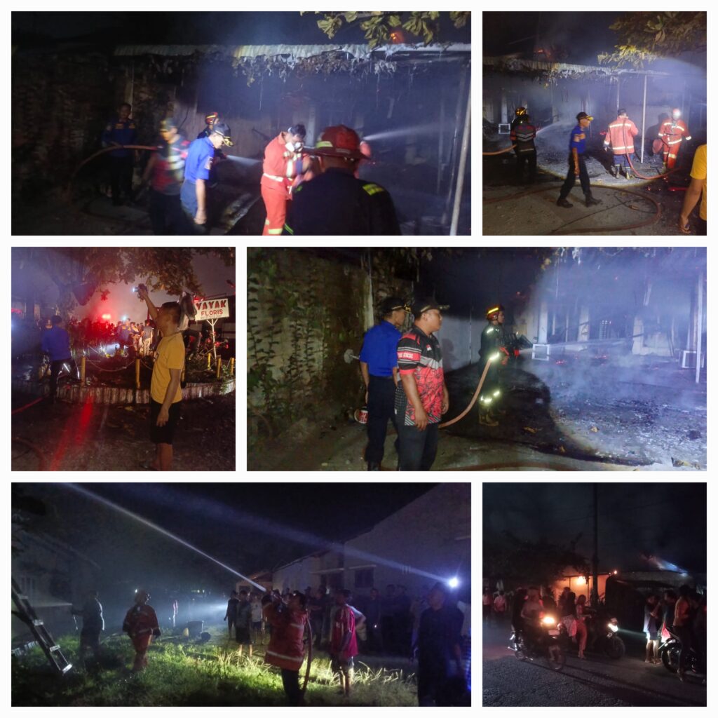 Api Berkobar di Sambi Rejo, Kalaksa BPBD Binjai Kerahkan Tim Pemadam