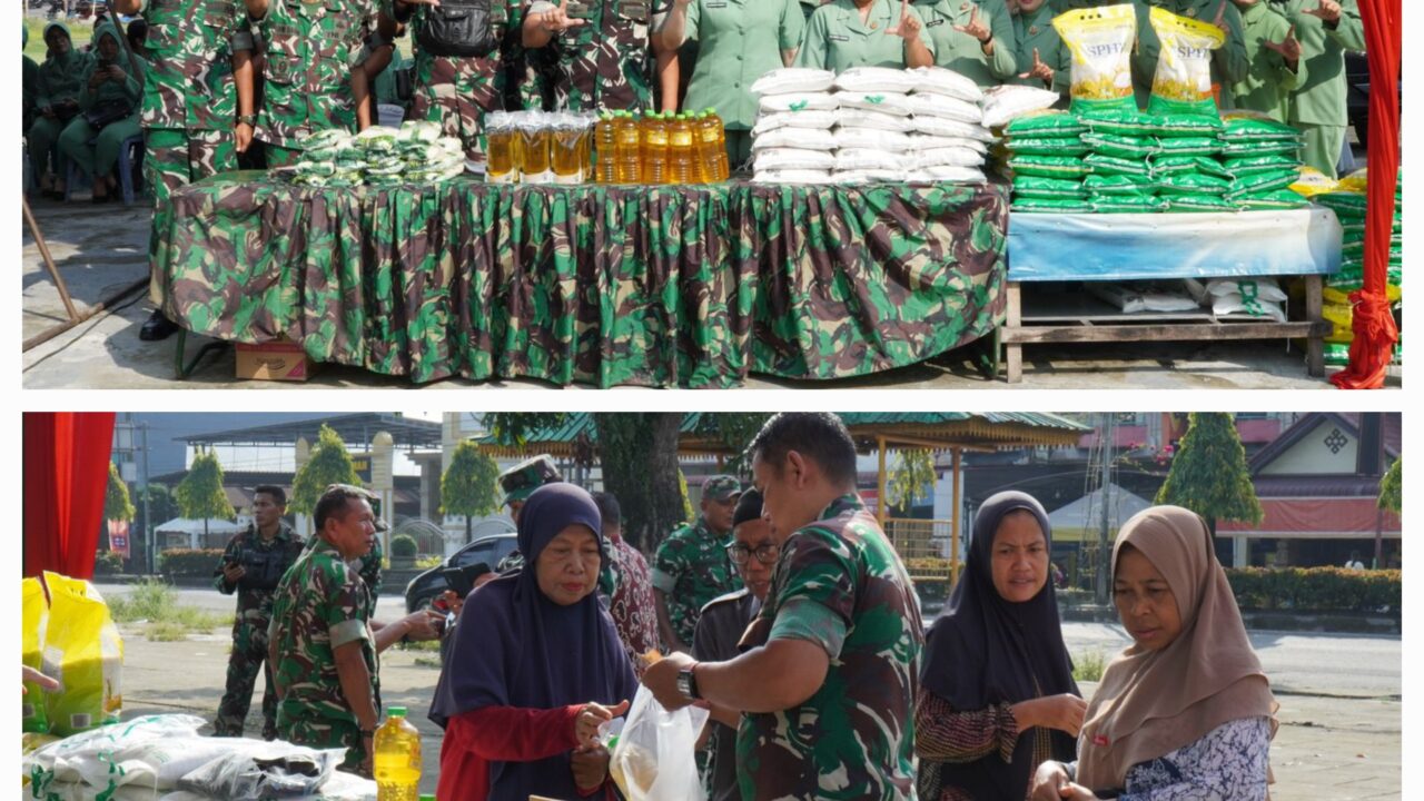 Sambut Idul Fitri 1447 H, Kodim 0203/Langkat Gelar Bazar Ramadhan Murah untuk Prajurit dan Masyarakat