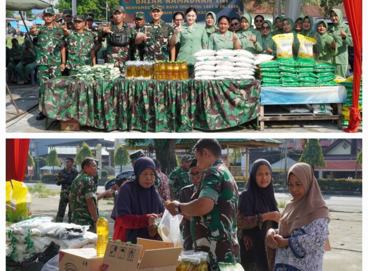 Sambut Idul Fitri 1447 H, Kodim 0203/Langkat Gelar Bazar Ramadhan Murah untuk Prajurit dan Masyarakat