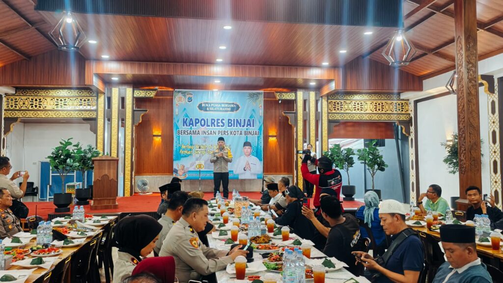 Membangun Kebersamaan Bersama Insan Pers, Polres Binjai Gelar Buka Puasa dan Perkuat Sinergi
