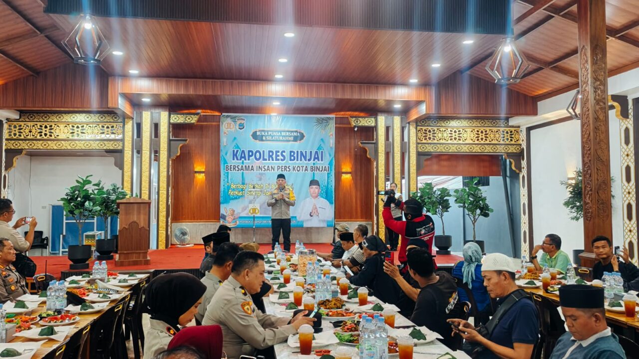 Membangun Kebersamaan Bersama Insan Pers, Polres Binjai Gelar Buka Puasa dan Perkuat Sinergi