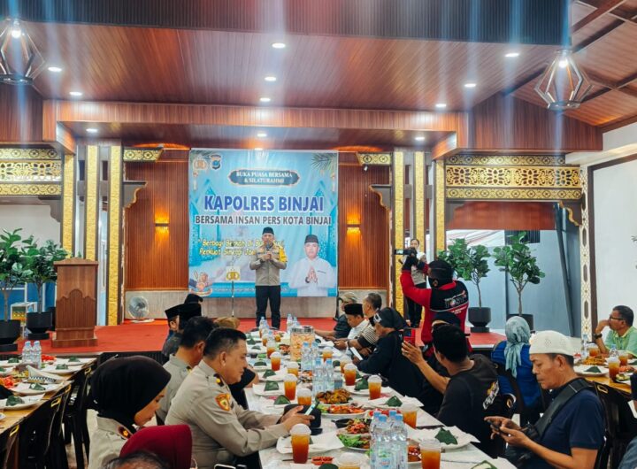 Membangun Kebersamaan Bersama Insan Pers, Polres Binjai Gelar Buka Puasa dan Perkuat Sinergi