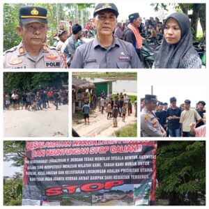 Warga Mencirim Blokade Jalan, Desak Penutupan Galian C Diduga Ilegal di Lahan Eks HGU