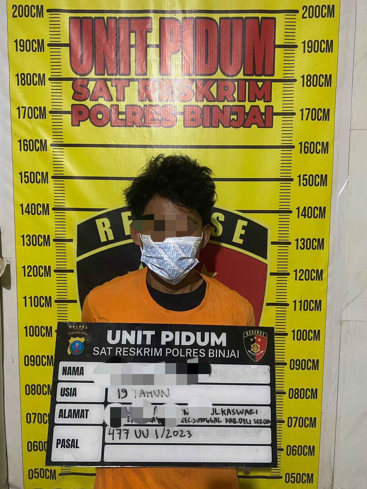 Curi Motor di Parkiran Fitnes, Pemuda 19 Tahun Diciduk Tim Cobra Polres Binjai