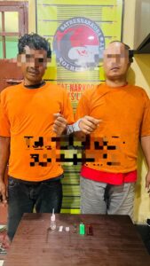 Gerebek Sarang Sabu di Hinai, Sat Narkoba Polres Langkat Ringkus Dua Pelaku