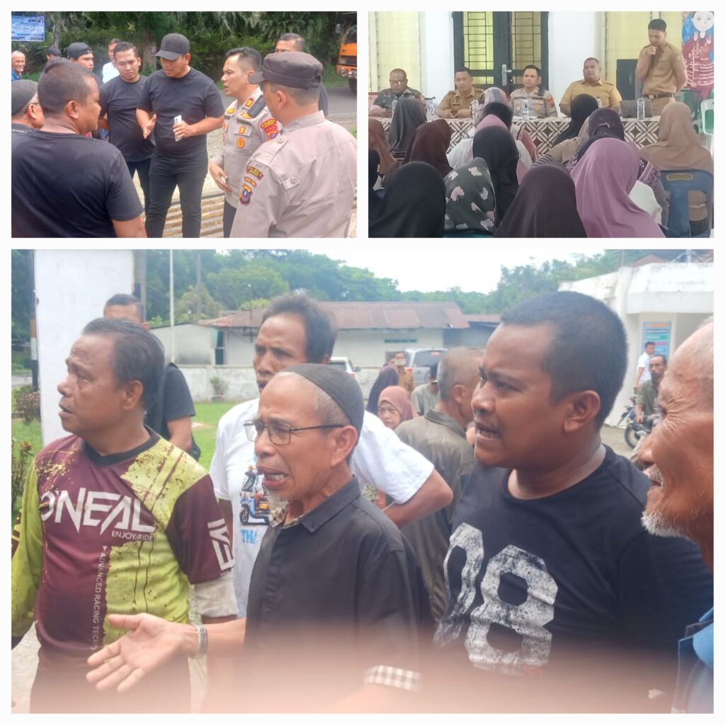 Mediasi Ricuh! Warga Salapian Tinggalkan Aula Camat, Jalan Umum Diklaim Sepihak Picu Amarah