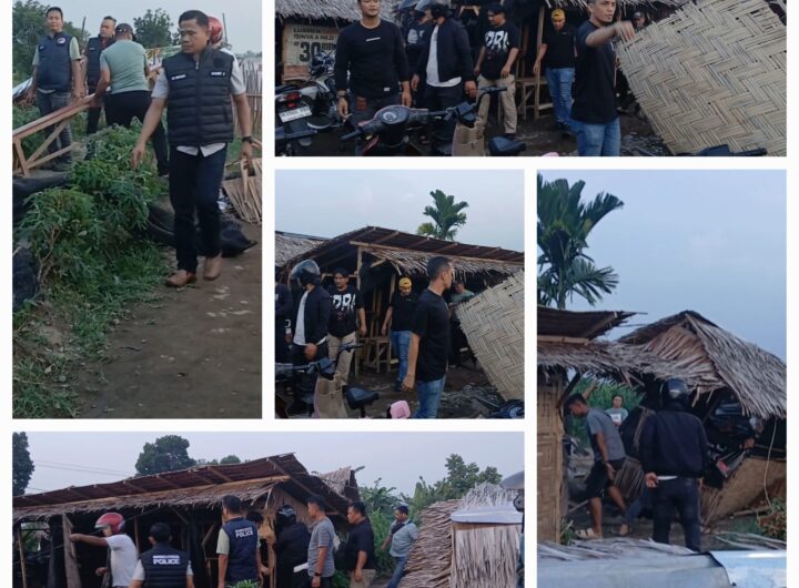 Polres Binjai–BNNK Bongkar Barak Narkoba di Tunggurono, Tiga Orang Diamankan, Puluhan Barang Bukti Disita