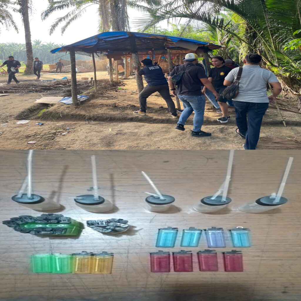 Penyelamatan Generasi: Satresnarkoba Polres Binjai Bakar Barak Narkoba, Pelaku Kabur Tinggalkan Alat Hisap