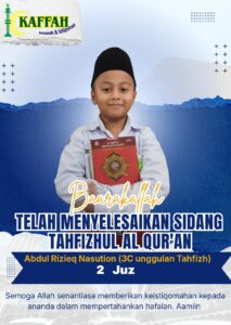 Cahaya dari Hafalan: Abdul Rizieq Nasution Tuntaskan Ujian Tahfizh 2 Juz Sekali Duduk