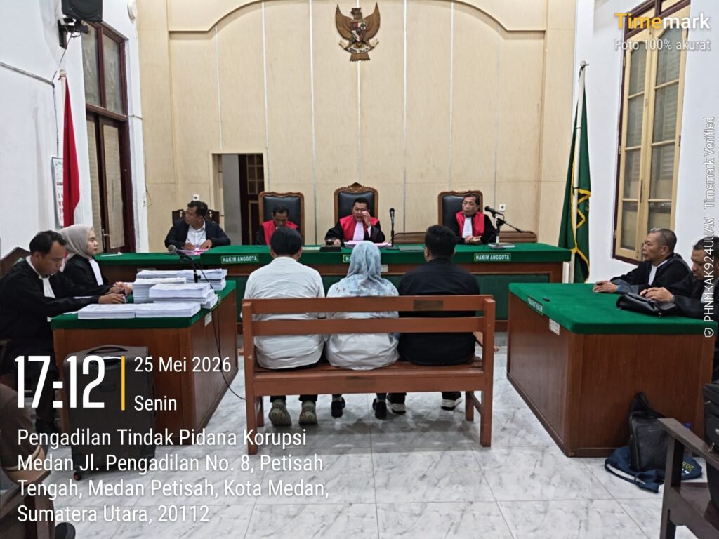 JPU Tuntut 2 Tahun Terdakwa Kasus DBH Sawit Binjai, PH Bantah Ada Korupsi: “Ini Masalah Administrasi”