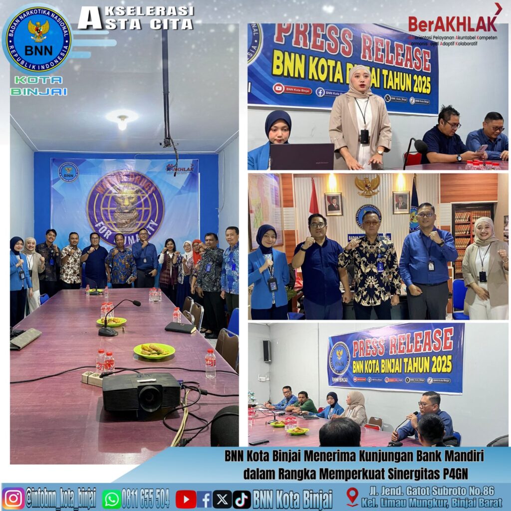 BNNK Binjai Gandeng Bank Mandiri, Perkuat Sinergi Perang Melawan Narkoba dan Literasi Keuangan Pegawai