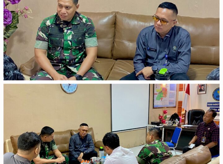 Perkuat Sinergi Lawan Narkoba, Danyon Arhanud 11/WBY Silaturahmi ke BNNK Binjai