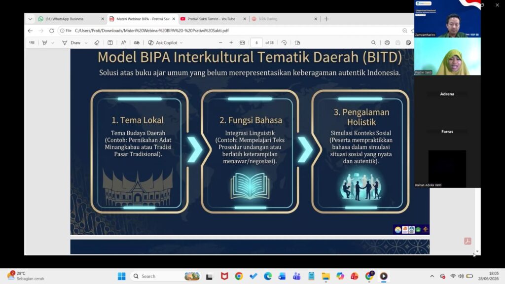 Profesi Pengajar BIPA Kian Dilirik: Webinar Nasional Kupas Peluang Raih Penghasilan Global dari Rumah
