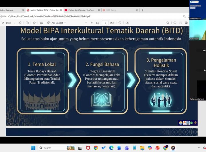 Profesi Pengajar BIPA Kian Dilirik: Webinar Nasional Kupas Peluang Raih Penghasilan Global dari Rumah