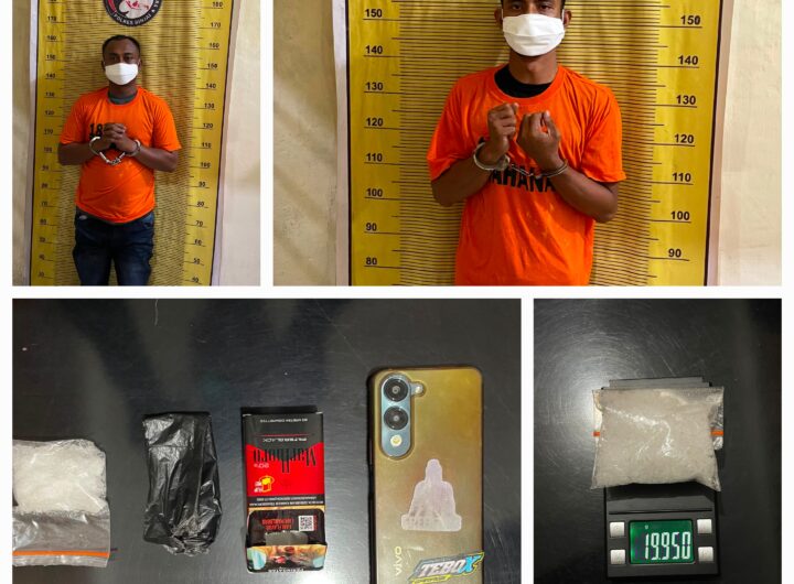 Perintah Cepat Kasat Narkoba Berbuah Hasil, Satnarkoba Gagalkan Peredaran Hampir 20 Gram Sabu, Dua Terduga Pengedar Dibekuk
