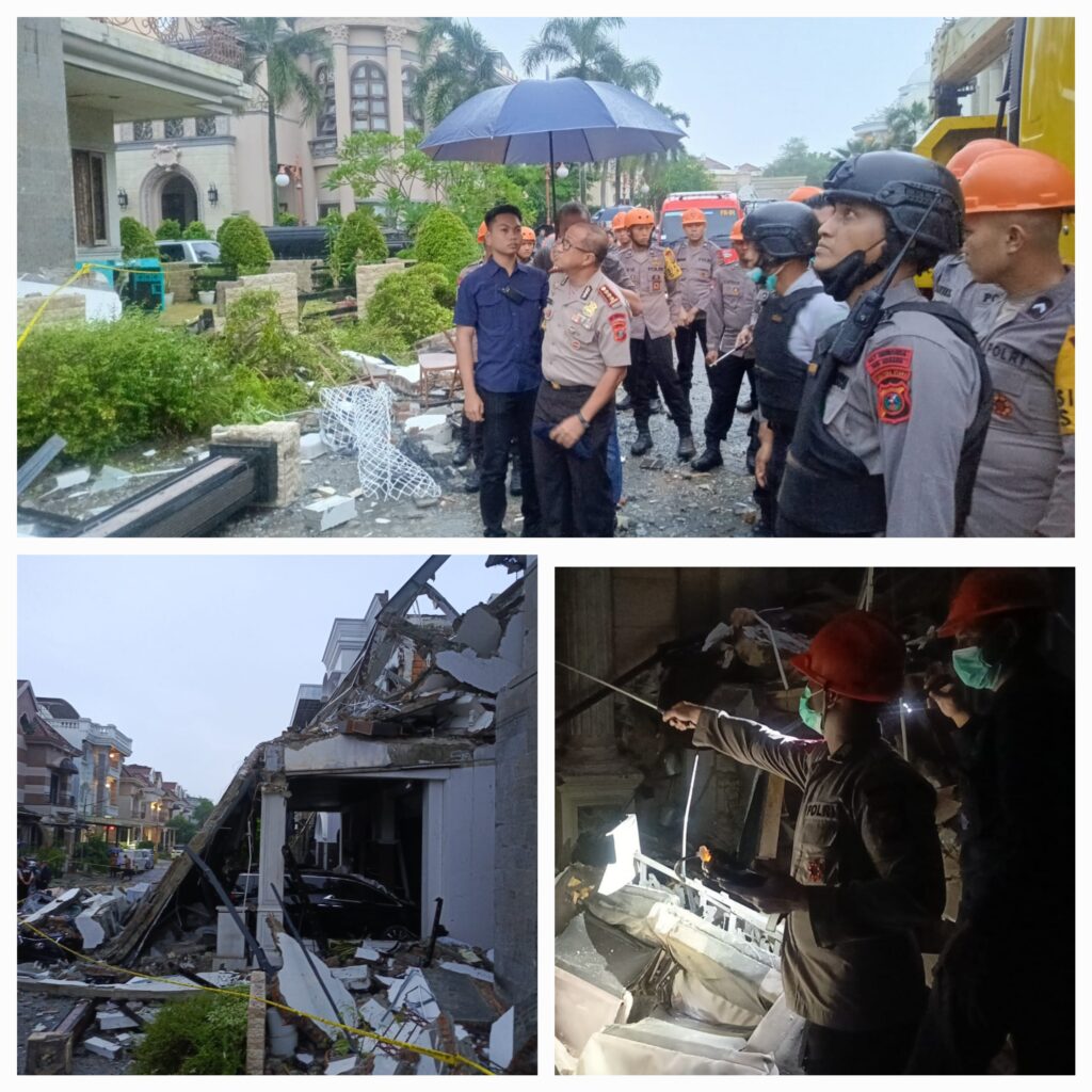 Ledakan Maut di Grand Polonia Tewaskan Tiga Orang, Gegana Brimob Polda Sumut Pastikan Tidak Ada Unsur Bom