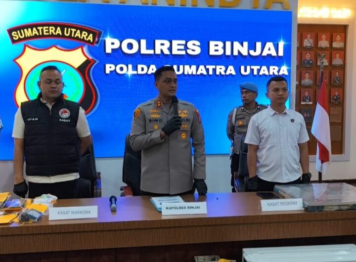 Polres Binjai Gempur Peredaran Narkoba, 20 Tersangka Dibekuk dalam Sebulan, Ratusan Gram Sabu dan Ratusan Butir Ekstasi Disita