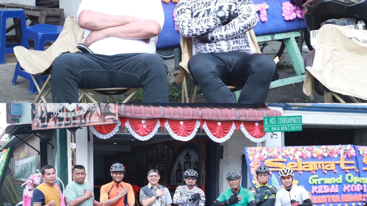 Resmikan Warkop Te Kun dan Kantor Redaksi Kita Monitor, Dansat Brimob Sumut: Kopi dan Berita Sama-Sama Harus Punya Kualitas