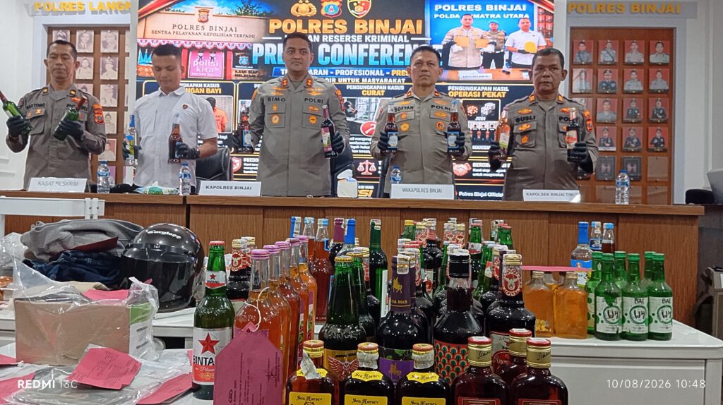 Belum 3 Bulan Jadi Kasat Reskrim, AKP Hotdiatur.S.I.K Ungkap 27 Kasus, 34 Tersangka Diamankan Polres Binjai