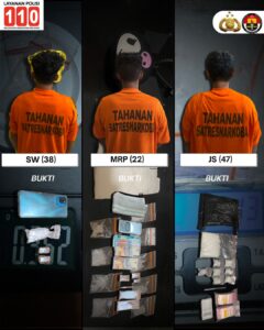 Tiga Hari Beruntun, Tiga Pendedar Sabu Diciduk Polres Binjai, Total 117,47 Gram Disita