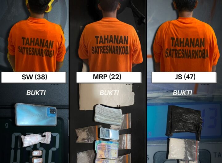 Tiga Hari Beruntun, Tiga Pendedar Sabu Diciduk Polres Binjai, Total 117,47 Gram Disita