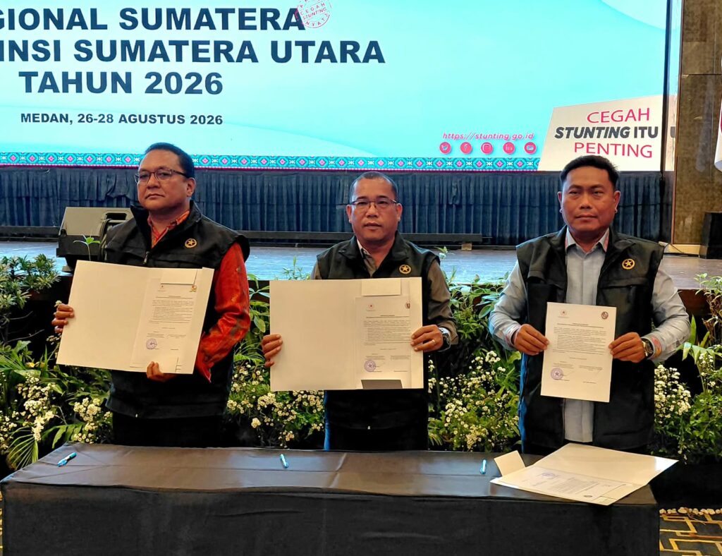 Tekan Stunting, Deli Serdang Perkuat Sinergi: Lom Lom Suwondo Teken Komitmen Bersama
