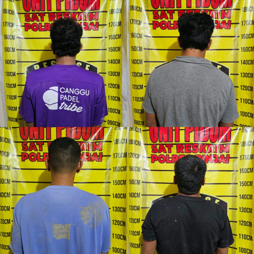 Polisi Sikat 4 Pria Diduga Pungli Pengendara di Binjai, Uang Rp109 Ribu Disita