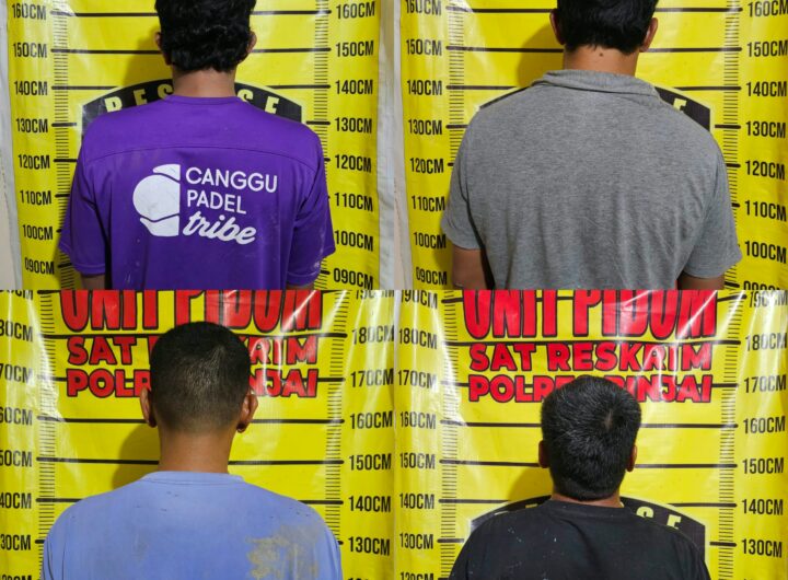 Polisi Sikat 4 Pria Diduga Pungli Pengendara di Binjai, Uang Rp109 Ribu Disita