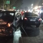 Vios Hantam Dua Motor, Lalu Tabrak CR-V dan Agya di Binjai, Warga Rambung Barat Geger