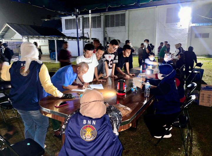 Razia Gabungan Gempur Lapas Binjai, Tes Urine WBP Blok A-C Negatif Narkoba