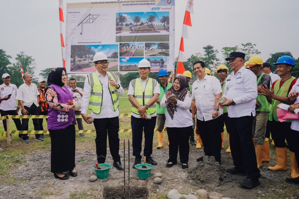 Dua Alun-Alun Baru Mulai Dibangun, Pagar Merbau dan Sibiru-Biru Disiapkan Jadi Pusat Aktivitas Warga