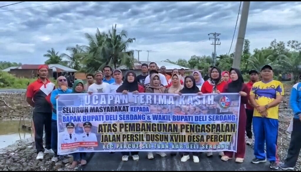 Puluhan Tahun Menanti, Jalan Persil Akhirnya Mulus: Warga Percut Sambut Pengaspalan Dengan Sukacita